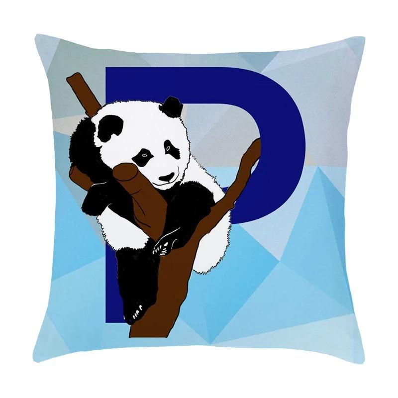 

Декоративная наволочка с буквами животных для гостиной, офиса, украшения для дома 40x40cm