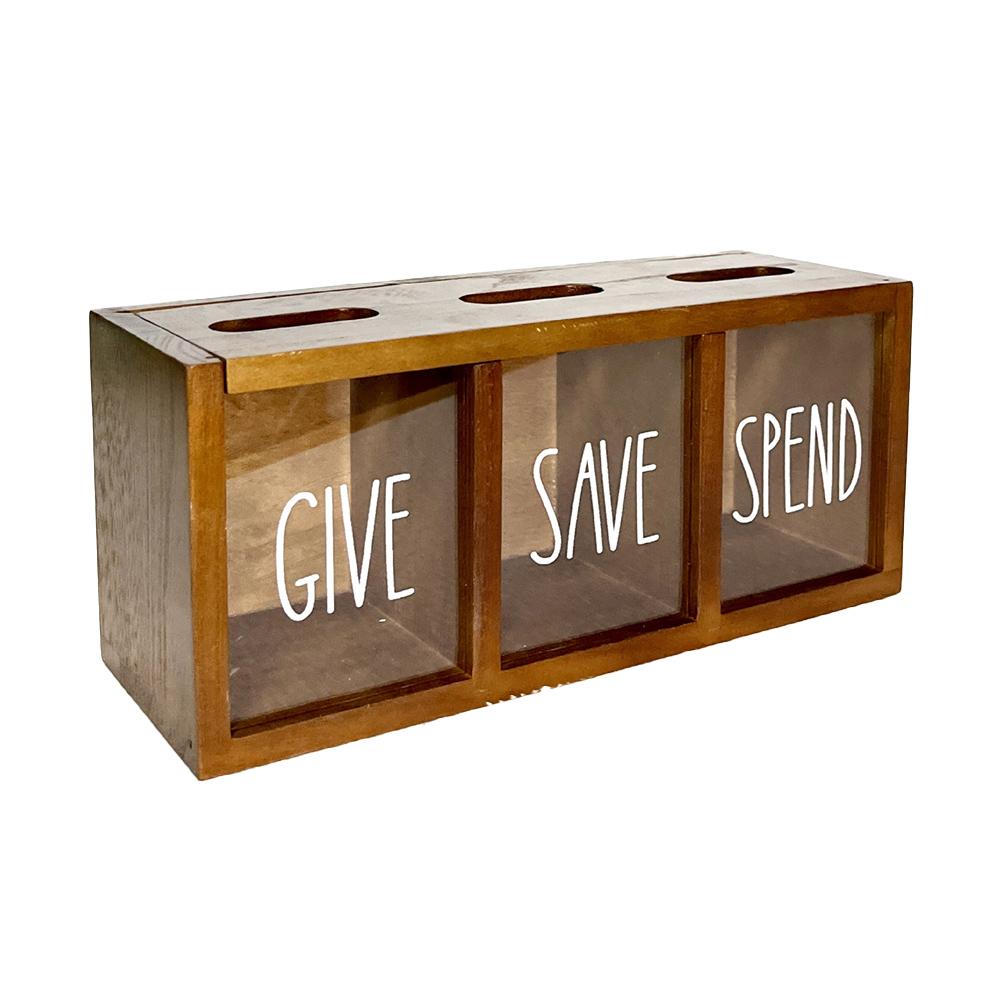 Wooden Personalized Children's Savings Box  Family Saving Box Money Box Cash Daily Spend Money Piggy Bank Kid Stor