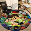 1pc Ben Tennyson Aliens Ben 10 Office Round Area Rug, Under Office Chairs Bedroom Living Room Home Decor  a1022293