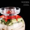 COKRSUPE Thickened Glass Pickle Jar