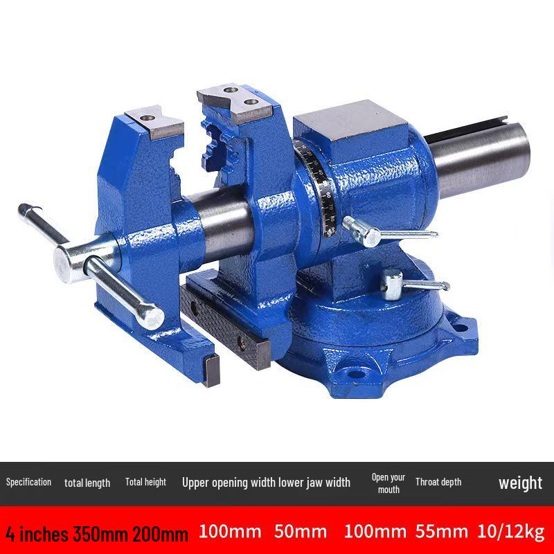 Industrial Heavy-Duty Bench Vise with Anvil - Available In Sizes 4" To 16"