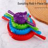 4-Piece DIY Dumpling Maker Set: Quick Clip Mold for Large & Small Dumplings