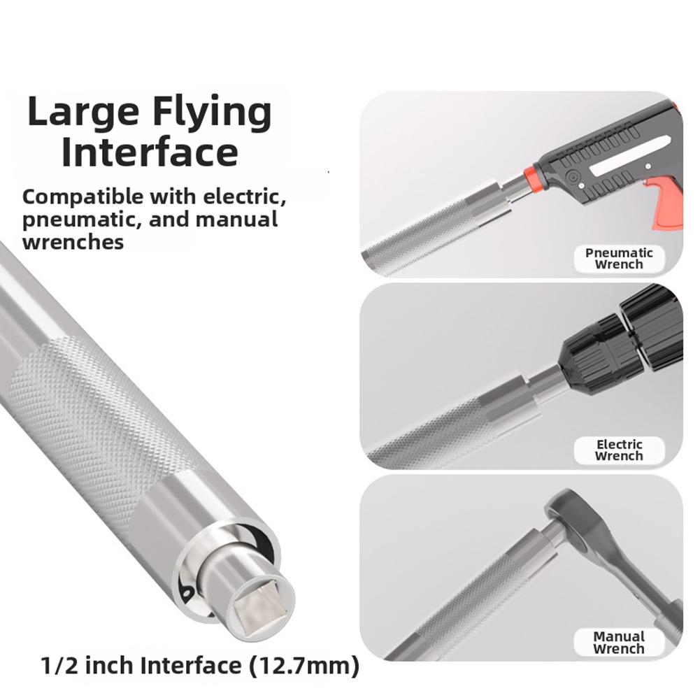 

Automatic Ratchet Hand Wrench Narrow Neck Design Slim Profile 3-second Quick Change High Torque Wrench Extender China Mainland