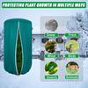 Plant Freeze Protection Cover Frost Cloth Blankets with Zipper Drawstring Large Reusable Plant Protector Tree Covers for Outdoor Plants Shrub