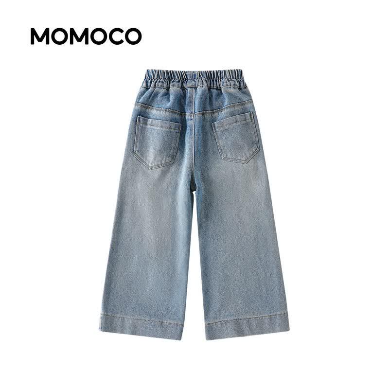 MOMOCO Girls' Sweet Fashion Denim Long Pants