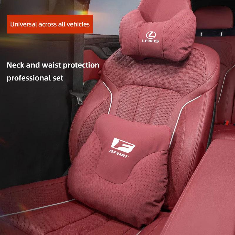 Lexus Car keychain/Car Interior Seat Suede leather Bull Horn Headrest For Lexus F SPORT ES RX NX LS UX LM LX GX LC RZ IS CT LBX.DW6