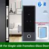Office/Home Drilling free Glass Door Fingerprint Lock GS1 TT Lock Smart Lock Biometric Fingerprint Electronic Digital Lock