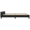 Bed Frame without Mattress Black 200x200 cm Velvet