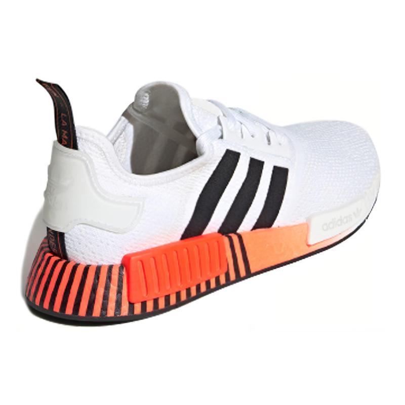Adidas NMD_R1 'Glitch White Solar Red' Sneakers FV3648