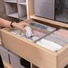 Morandi Fabric Underwear Storage Box - 3-in-1 Organizer for Bras, Socks, and More