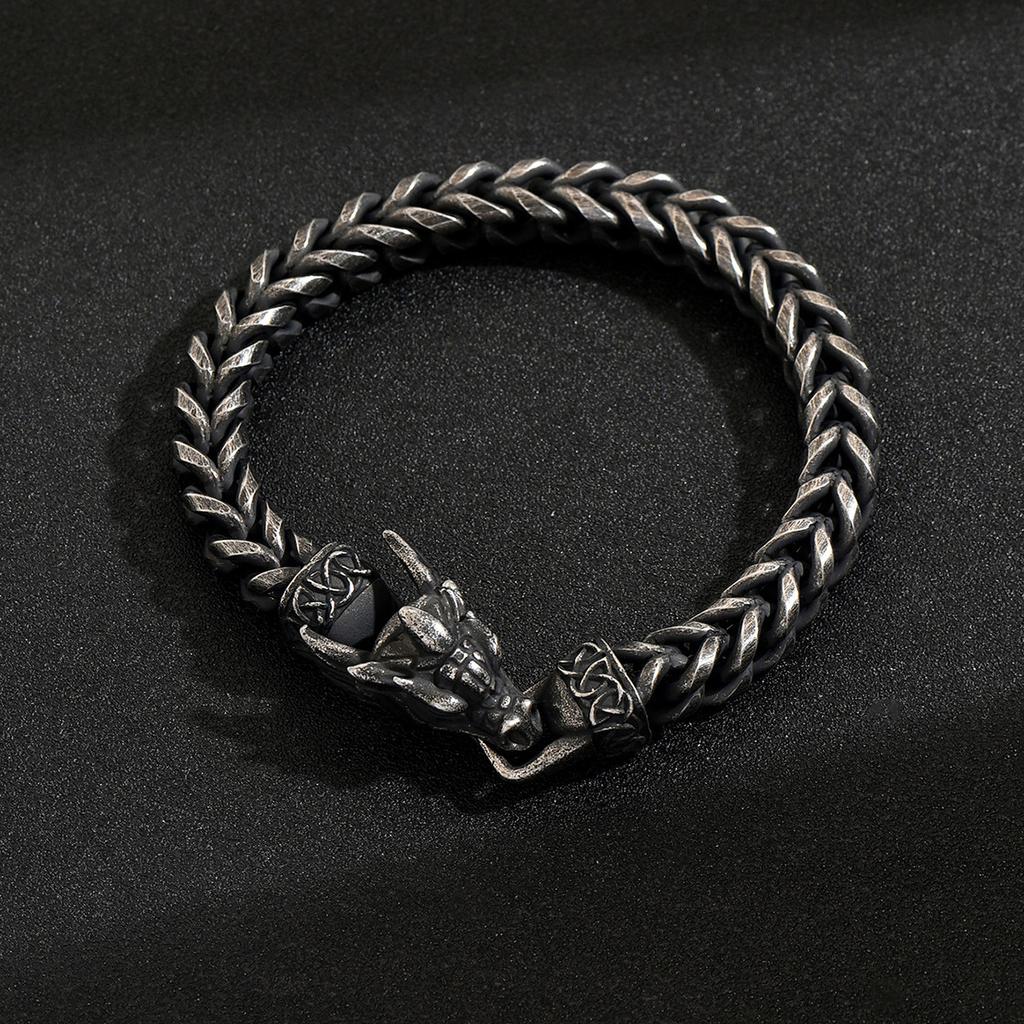 New Domineering Faucet Stainless Steel Bracelet Retro Dark Personality Trend Jewelry