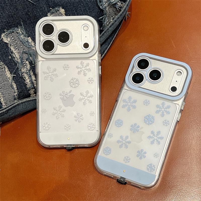 Snowflake Light-Up Phone Case for iPhone 17 Promax/16/15/14 with Voice Control