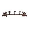 Rustics Elk Design Cast Iron Wall Mount Hooks For Hanging Coat Keys Decorative Hanger Clothes Storage Solution