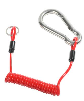 Zlirfy 4ft Breakaway Trailer Cable Trailer Brake Cable Spring Tow Coil Wire RV Stainless