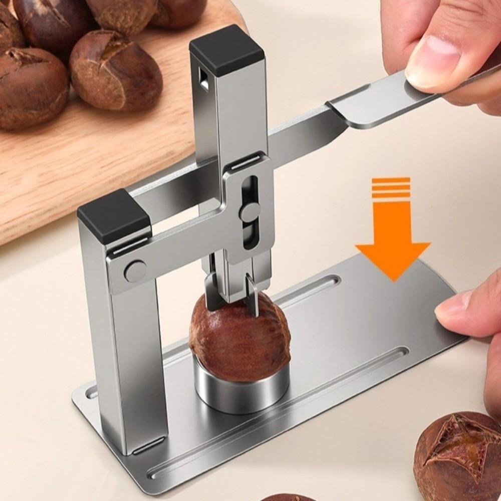 Labor-Saving Chestnut Peeler Stainless Steel Heavy-Duty Chestnut Cracker Walnut Clip Elderly