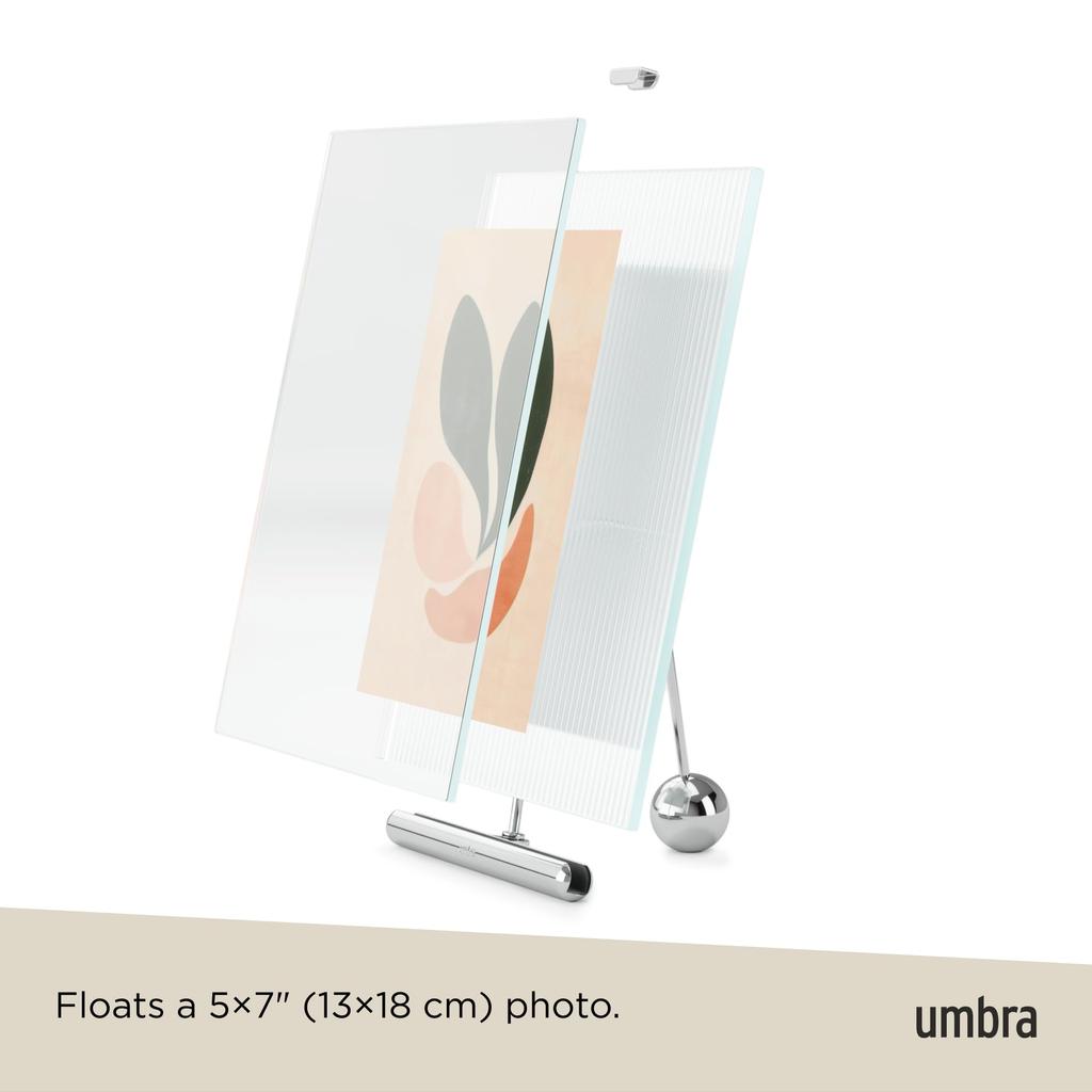 Official Umbra Flute Photo 2L Size Frame, Silver, 13x18cm,