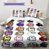 Among Us Custom Name Pattern Bedding,Quilt Set Quilt Cover Pillowcase Home Birthday Gift(1 * Duvet Cover + 2 * Pillowcase, Without Core)