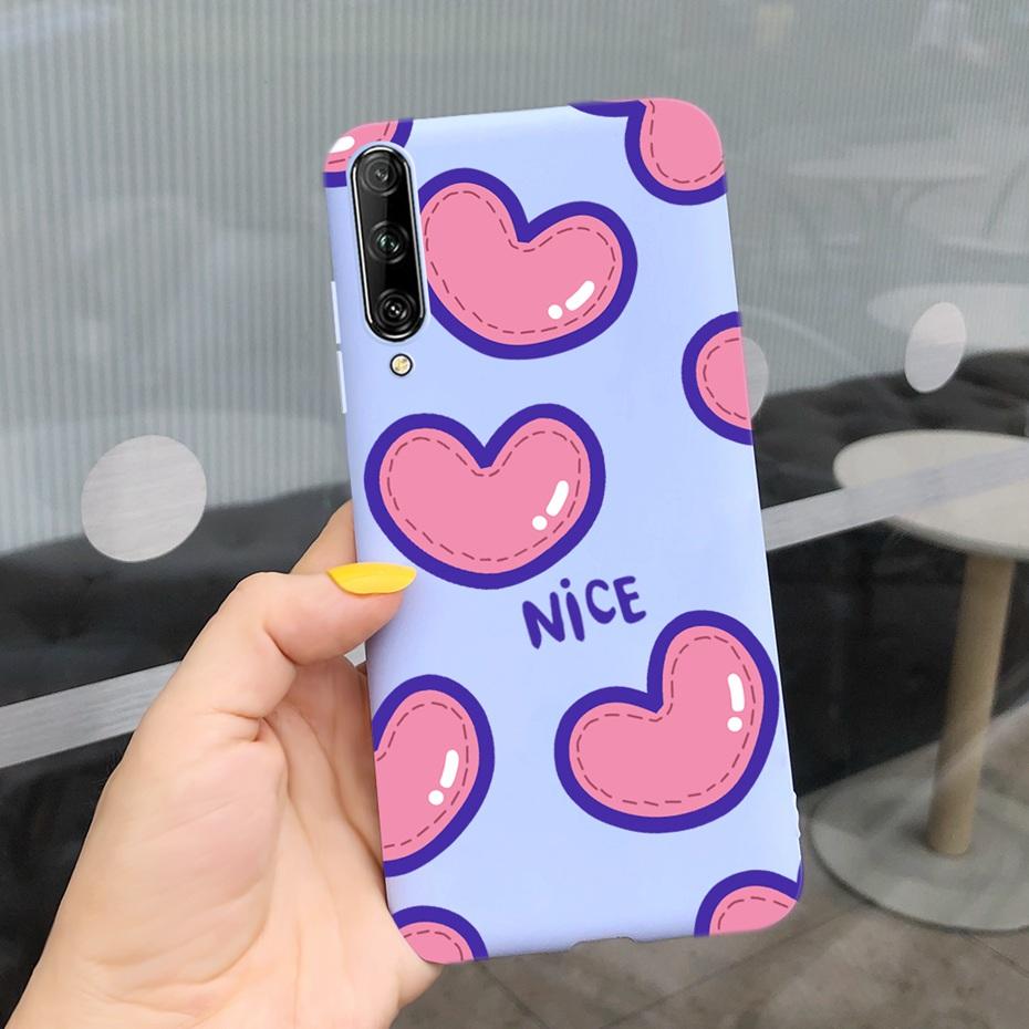For Huawei Y9s Case Lovey Pattern Macaroon Silicone Soft TPU Back Cover For Huawei Y9S Y 9s SKT-L21 STK-LX3 STK-L22 Phone Cases