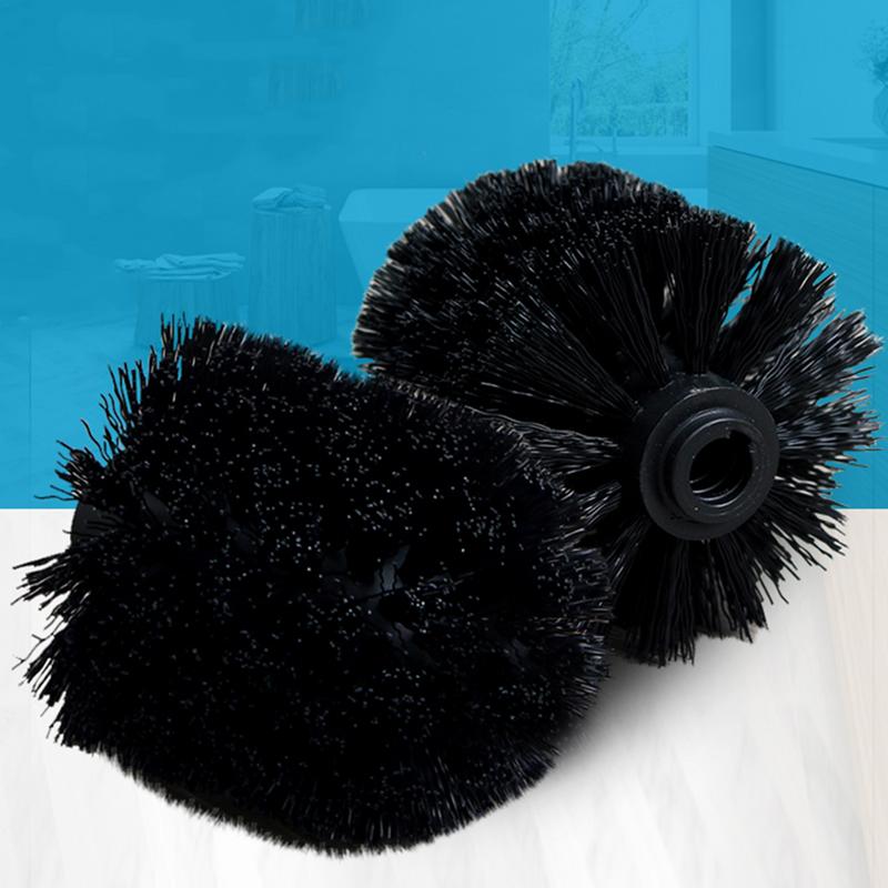 Porte-tête de brosse WC de Remplacement Universel Blanc Noir Outils de Rechange Propres Brosse de Toilette Fournitures de Salle de Bain pour la Maison