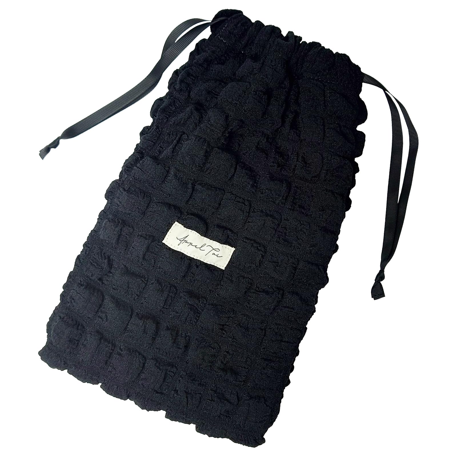 

Чехол для ручки-фонарика Crossmarberry, Черный, Милый мешочек на завязке, Портативное хранение, K-Pop, Корейский, Концерт, Отаку-активности, R82 Вафля Черный