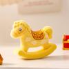 8Pcs Mini Rocking Horse Figurine Year of The Horse Statue Chinese Style Lucky Cartoon Horse Decoration Ornament New Year Gift