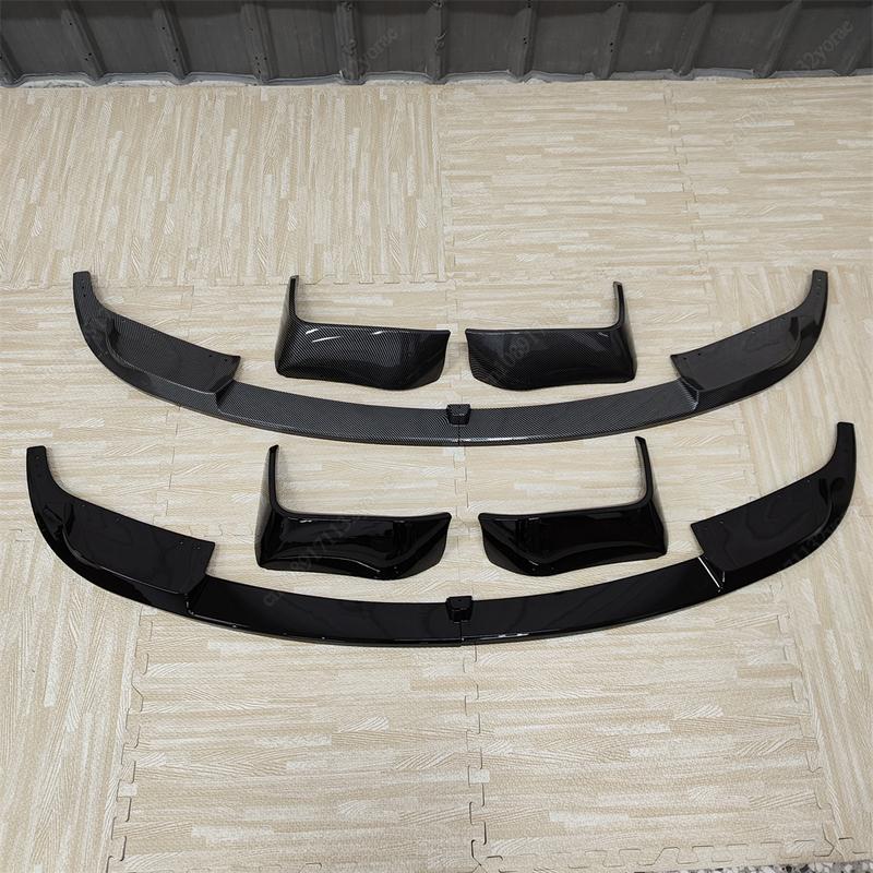 4PCS For BMW 3 Series F30 2012-2018 M3 M4 Style Car Front Bumper Lip Spoiler Splitter Diffuser ABS Gloss Black Bodykits Tuning