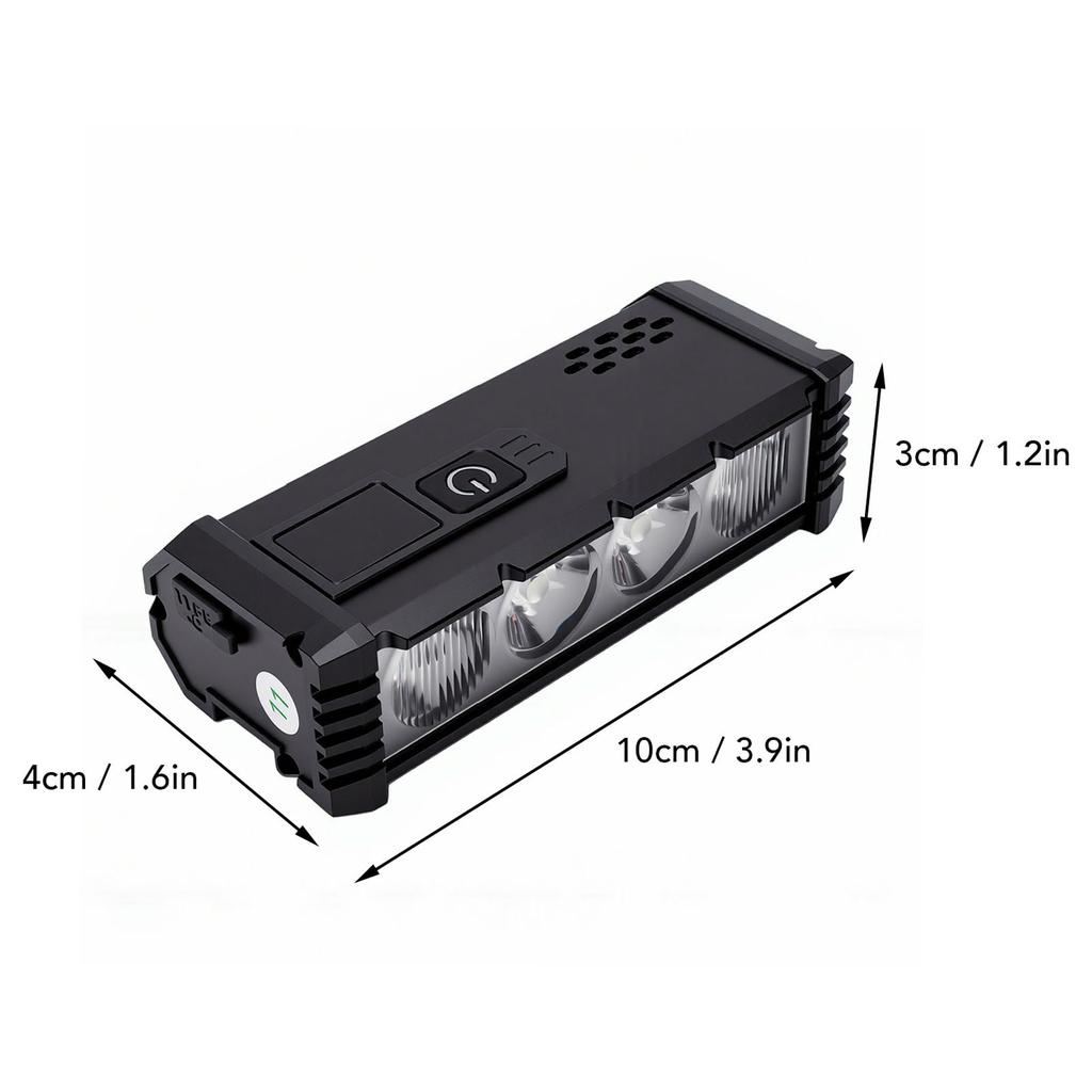 LED Bike Front Light High Brightness Rechargeable Cycling Headlight for Mountain Road Night Riding