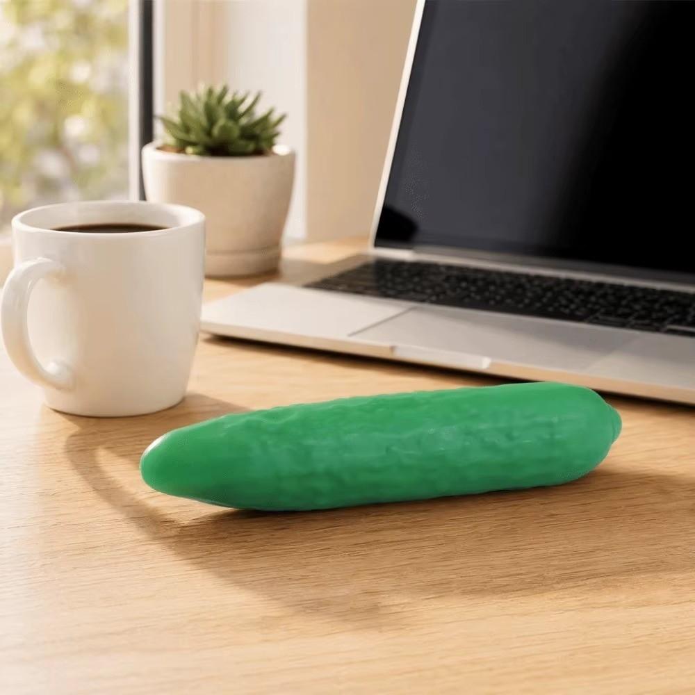 Slow Rebound Cucumber Squeeze Toy Super Soft Decompression Pull Toy  Anxiety Relief