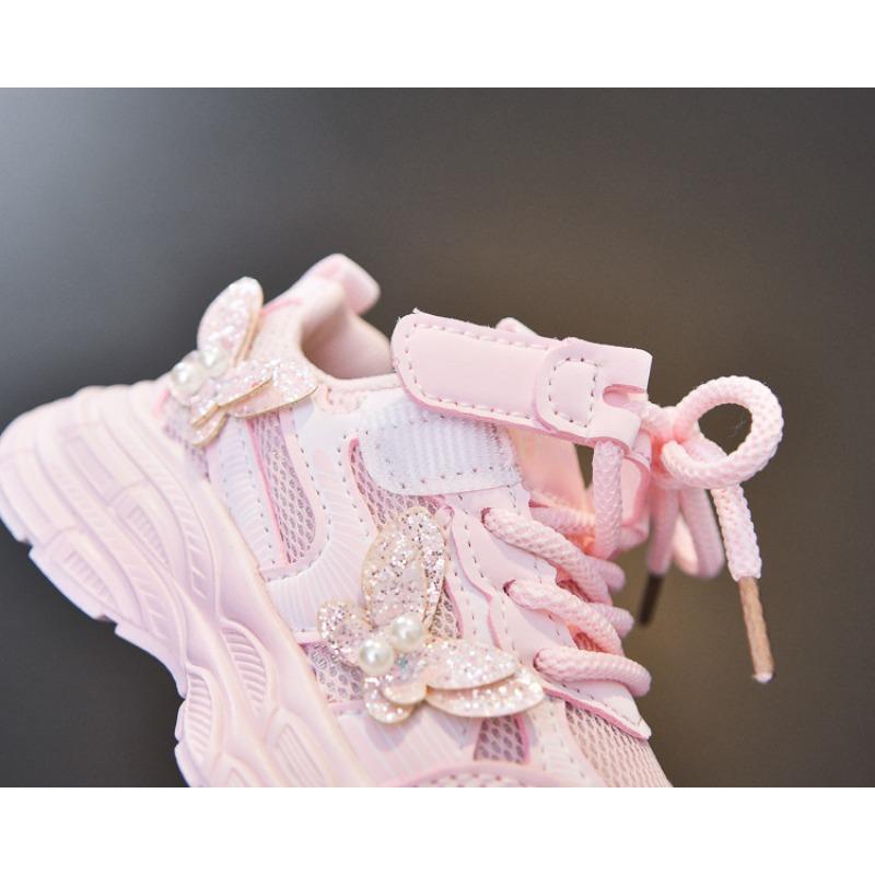 Nuovi Arrivi Primavera/Autunno Scarpe Chunky da Papà per Bambini, Sneakers da Ragazza con Rete Traspirante, Scarpe da Corsa Casual e Calzature Stile Principessa per Bambini.