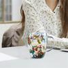 Double Wall Clear Glass Coffee Mugs Clear Glass Cups with Handle 2pcs