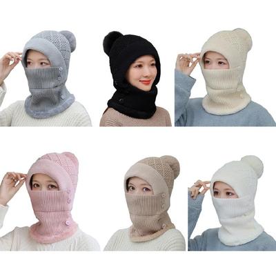 Balaclava Quente Máscara de Equitação Capuz à Prova de Vento Orelha para Proteção Cachecol Inverno Rosto M