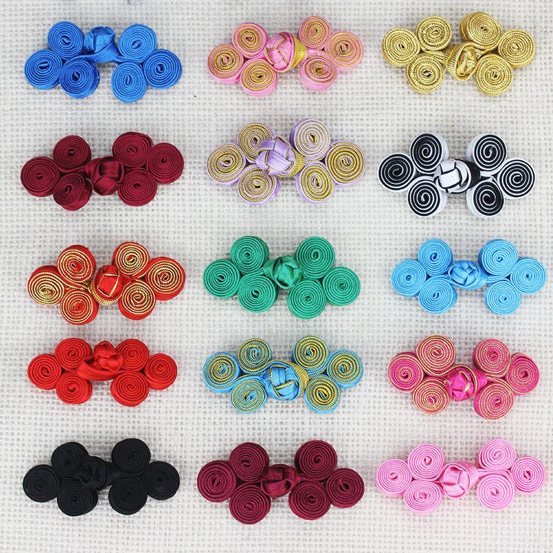 10 Pairs Chinese Handmade Cheongsam Buttons, Knot Fastener, DIY Clothing