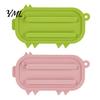 Non-slip Spatula Rest Silicone Pot Lid Holder, Cute Pig Shaped, Non Slip Heat Resistant Mat Chopping Board Storage Stand with Drain Grooves,