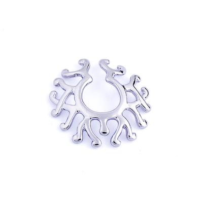 Gioielli per puntura popolari coreani da donna, senza asta, senza asta, pseudo-anello da latte, unghie corte e spesse