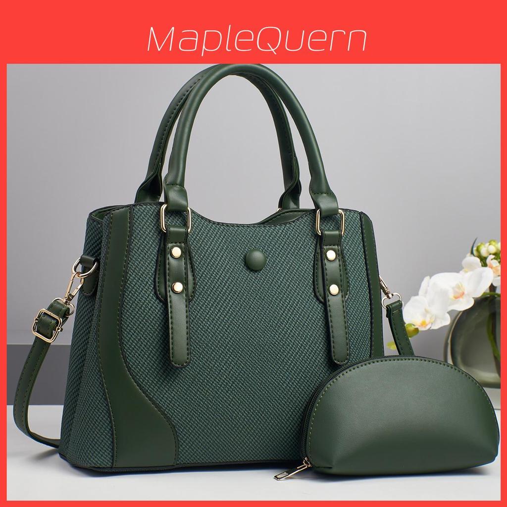 Pu Material Large Capacity Tote Bag For Women With Zipper Pockets For Daily Use
