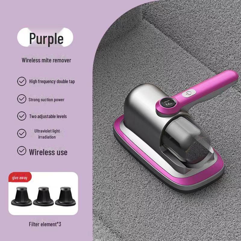 Handheld Wireless UV Sterilizer & Vacuum for Bed/Dust Removal