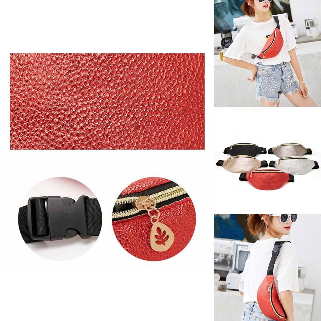Compact And Chic Travel Hip Bag For Women With Zipper Closure And Pocket