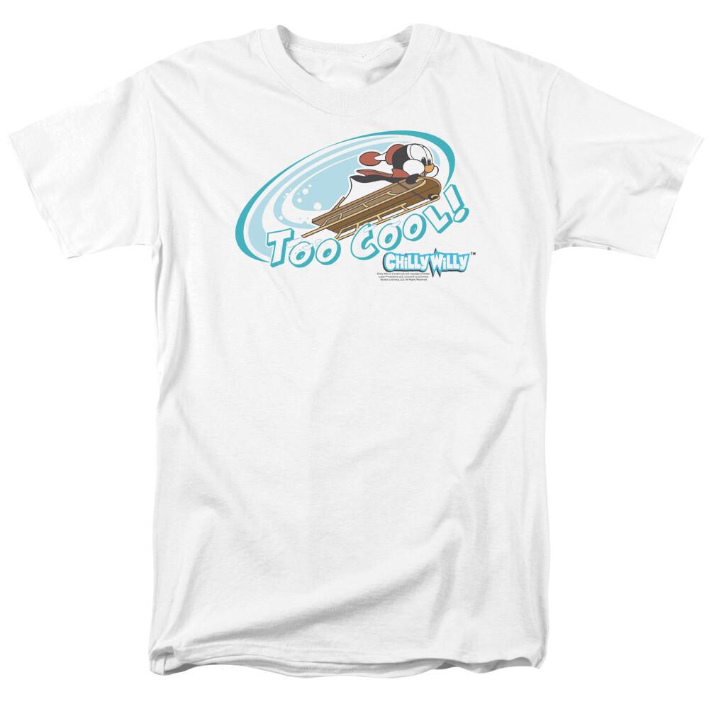 Chilly Willy Too Cool T Shirt Mens Licensed Cartoon Merchandise White S