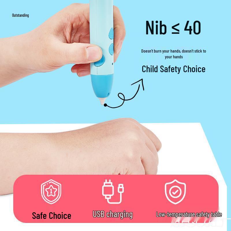 3D Low-Temperature Graffiti Pen for Students and Kids - Perfect for Creative Boys and Girls' Birthdays
