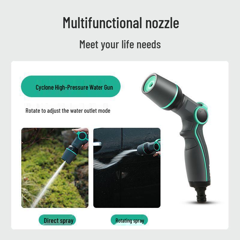 Telescopic Car Wash & Garden Hose Reel with High-Pressure Water Gun and Automatic Retractable Storage