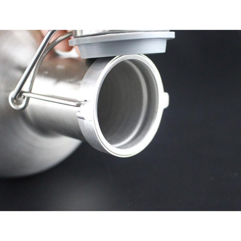 2L 64oz Bier Growler Hausbrauerei Bierherstellung Taschenflasche DIY Bar Werkzeuge Silber Edelstahl Bierflasche