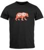 Men's 100% Cotton T-shirt Mens Tees Top Polygon Graphic Bear Outdoor Motifs Prin100% Cotton T-shirt Mens Tees Top Nature Fashion-