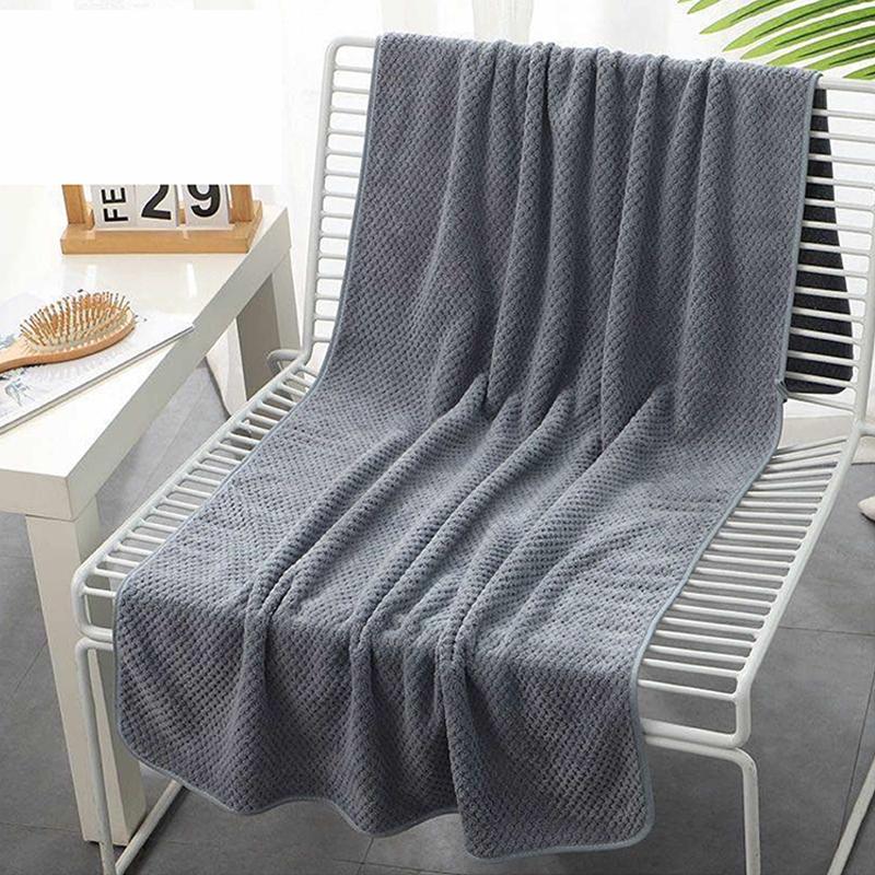 1pc Premium Microfiber Pineapple Grid Towels - Soft & Highly Absorbent, Quick Drying, Ideal for Bathroom, Hotel, Spa & Hand Use
