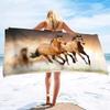 Grassland Horse Pattern Series Seaside Vacation Beach Towel Swimming Bath Towel Sports Towel