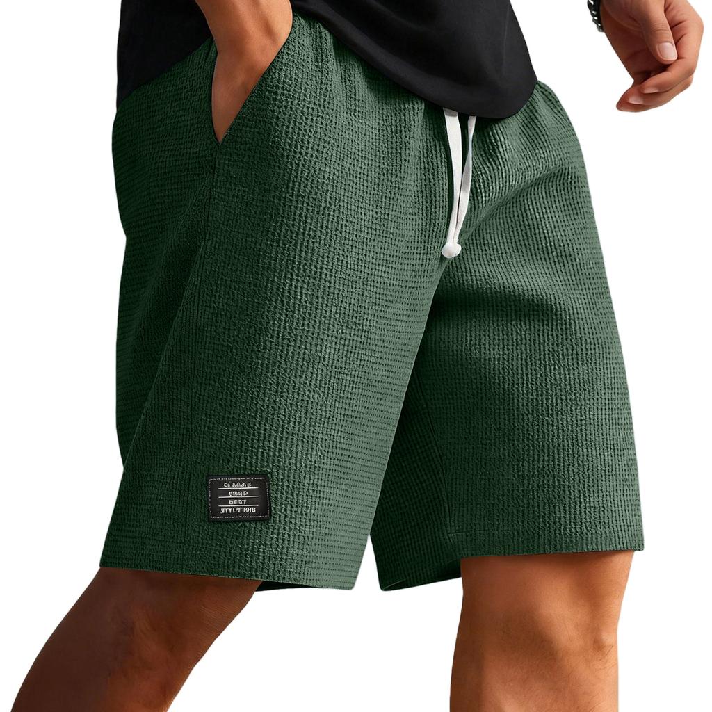 Pantaloncini Casual da Uomo Vita Elastica Coulisse Spiaggia Corsa Allenamento Corti Leggeri Larghi Pantaloncini Estivi