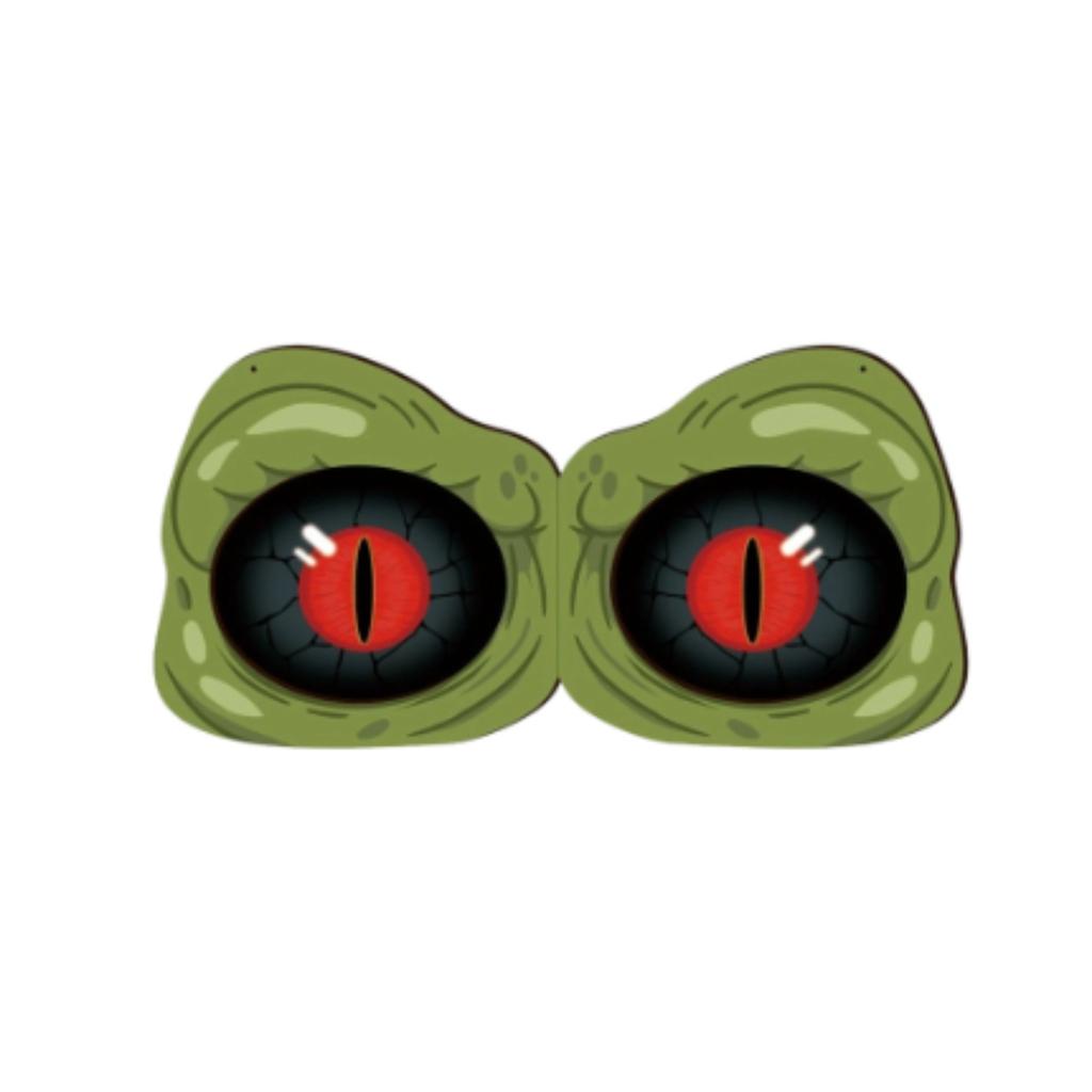 Halloween Decorations Spooky Eyes Lights - 21 Inch Large Wooden Window Eye Lights With 8 Color Modes For Halloween Decor Indoor Home,Wall,Window,Trees