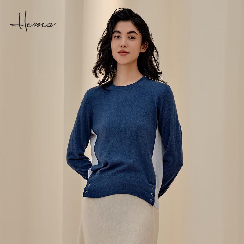 

Кашемировый свитер Haier Mans для женщин с низким круглым вырезом L