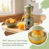 Electric Orange Juicer USB Rechargeable Citrus Juicer Automatic Orange Squeezer Compact for Lemon Lime Grapefruit Pomegranate