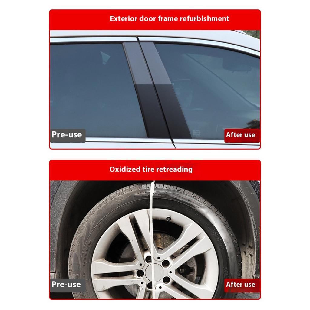 Professional Plastic Renovation Cream Refreshing Coating Cleaning Agent for Dashboard Leather Plastic Surfaces Quick Fix