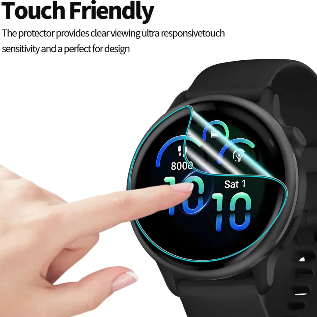 Premium TPU Watch Hydrogel Film for Garmin Vivoactive 6 Waterproof HD Clear Anti-scratch Screen Protectors for Vivoactive 6